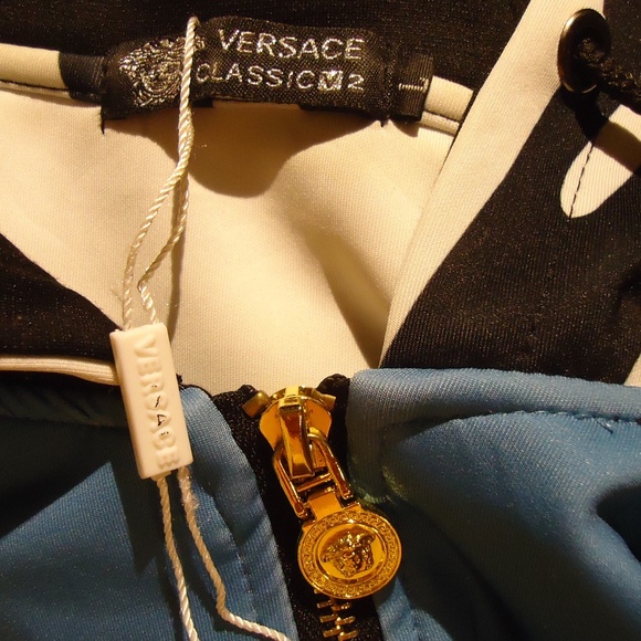 Jungle Zebra Print Versace Men's Set 2 pc Pants Hoodie RN# V00238-11562 S - Picture 7 of 12